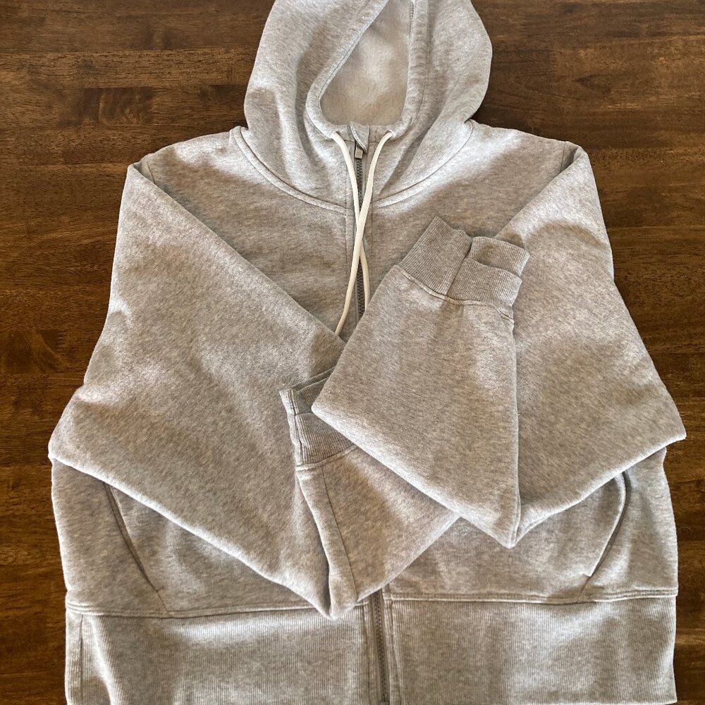 All in Motion Target Cropped Heathered Gray Full Zip Hoodie for Women XXL NWOT!